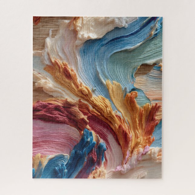 Quebra-cabeça de Pintura Abstrata (Vertical)
