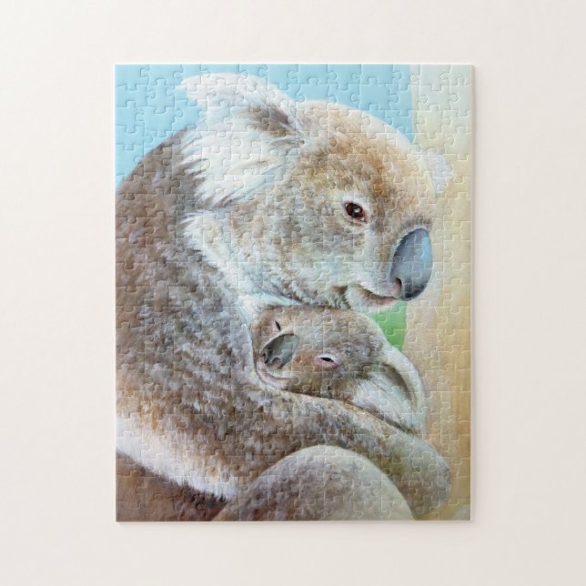 Quebra-cabeça de pintura de belas artes Koalas (Vertical)
