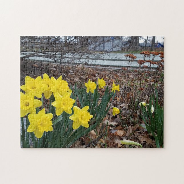 Quebra-cabeça de pintura de flor de paisagem criat (Horizontal)