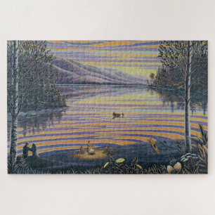 Quebra-cabeça de Pintura de Paisagem BC Rock'n the