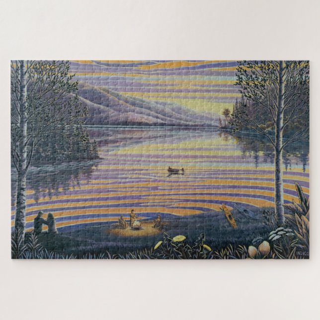 Quebra-cabeça de Pintura de Paisagem BC Rock'n the (Horizontal)