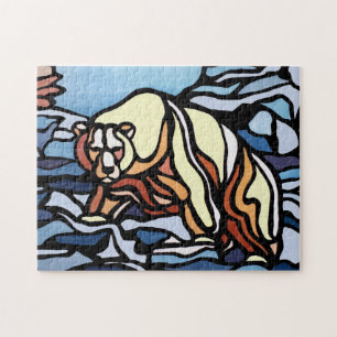 Quebra-cabeça De Pintura De Urso - Quebra-cabeça D