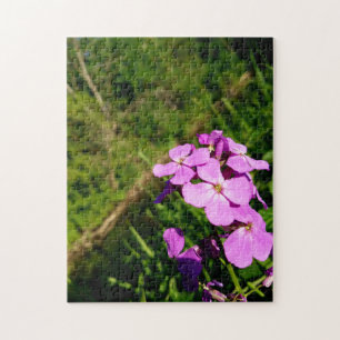 quebra-cabeça de pintura verde de flor de florest