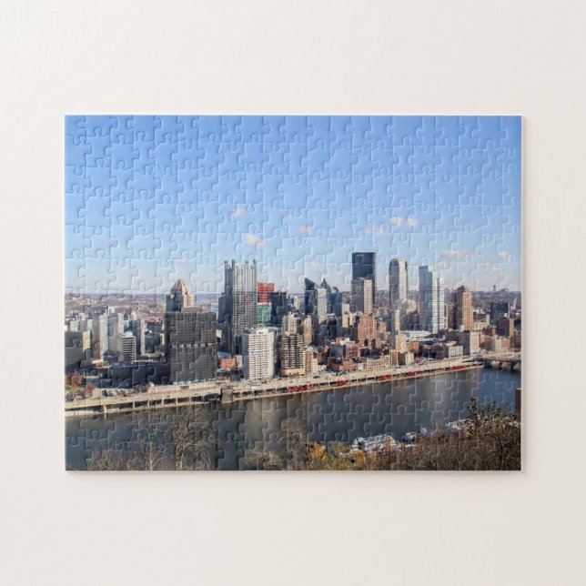 Quebra-cabeça de Pittsburgh Cityscape (Horizontal)