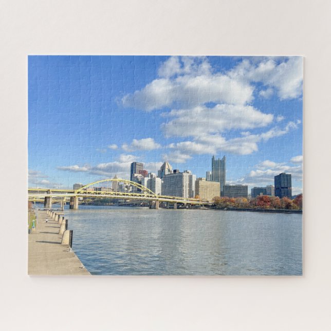 Quebra-cabeça de Pittsburgh Cityscape (Horizontal)
