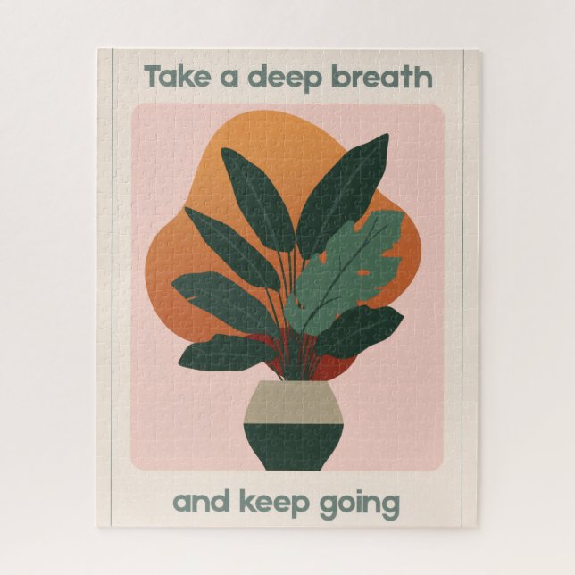 Quebra-cabeça de Planta em Vaso Mindful  (Vertical)