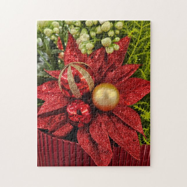 Quebra-cabeça de Plantas Festivas de Natal (Vertical)