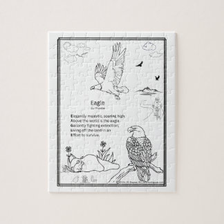 Quebra-cabeça de poema acróstico de Águia, 8x10 po