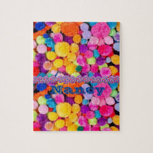 Quebra-cabeça de Pom Poms Colorido