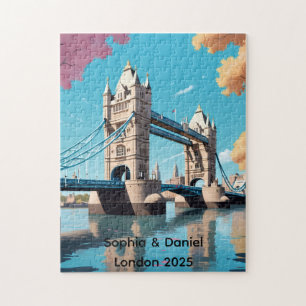 Quebra-cabeça de ponte de torre personalizada