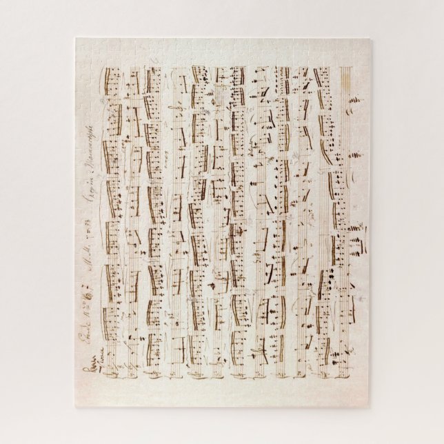 Quebra-cabeça de Pontuação de Música Clássica Chop (Vertical)