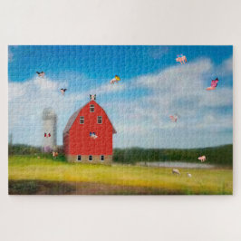 Quebra-cabeça de porcos voadores