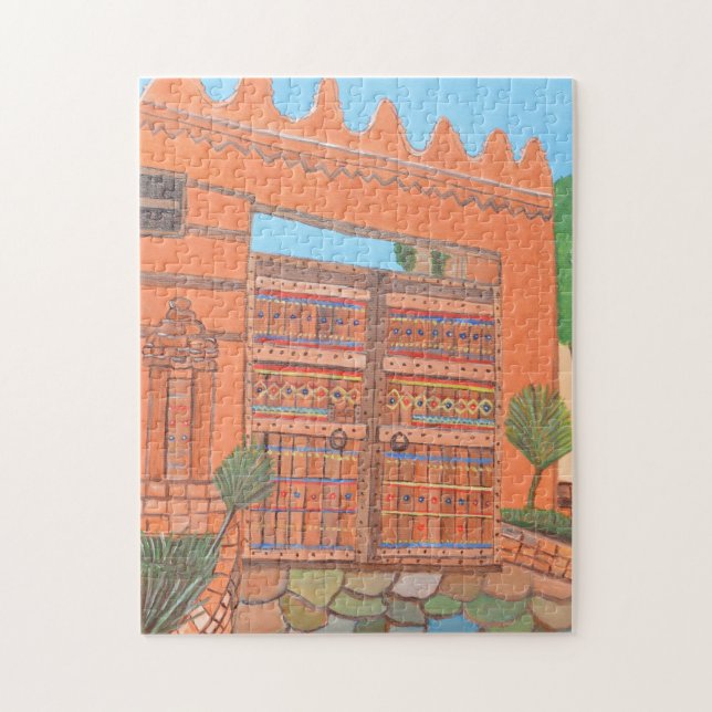 Quebra-cabeça de porta árabe (Vertical)