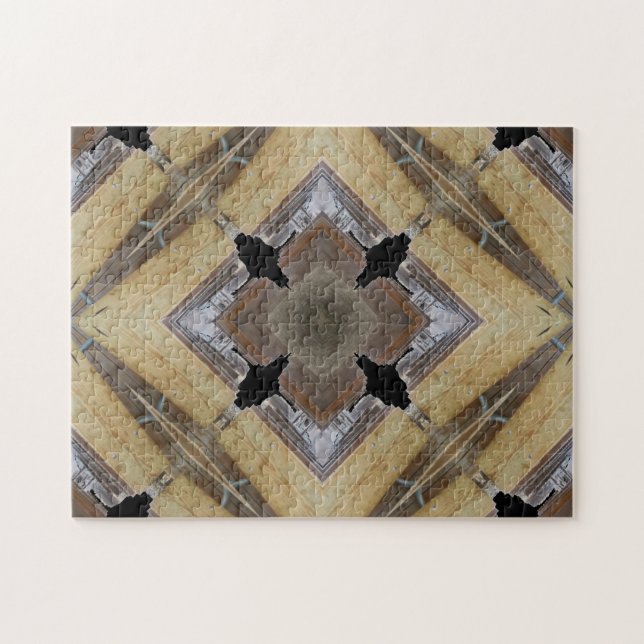 Quebra-cabeça de quebra-cabeça com padrão criativo (Horizontal)