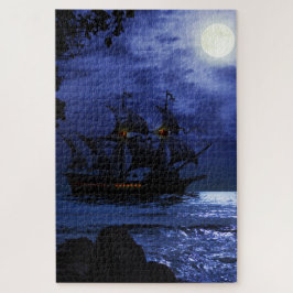quebra-cabeça de quebra-cabeça de um navio pirata 