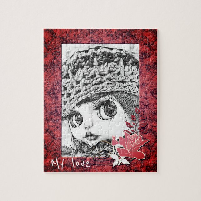 Quebra-cabeça de quebra-cabeça personalizado, vint (Vertical)