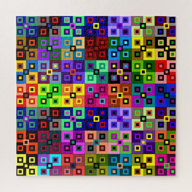 Quebra-cabeça de Quilt Square Louco (Vertical)