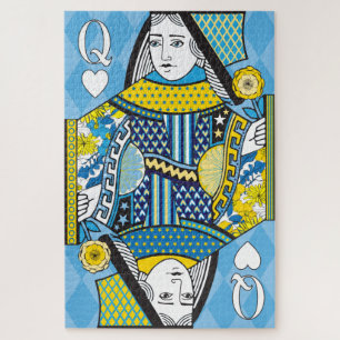 Quebra-cabeça de Rainha de Copas 20x30 para Pesso