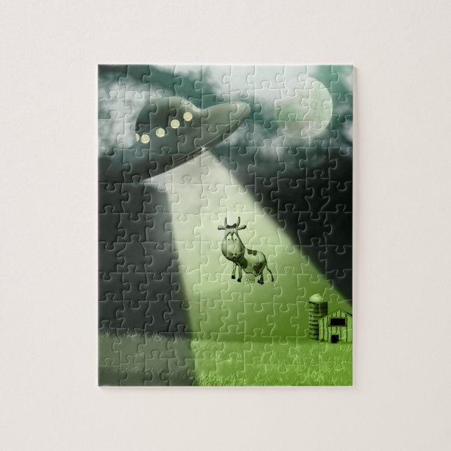 Quebra-cabeça de Rapto de Vacas UFO Computadoras (Vertical)