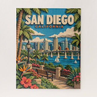 Quebra-cabeça de Recorte de Papel San Diego Califó