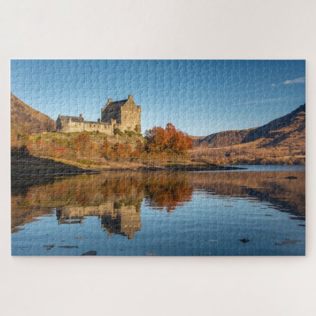 Quebra-cabeça de Reflexo do Loch Escocês (Horizontal)