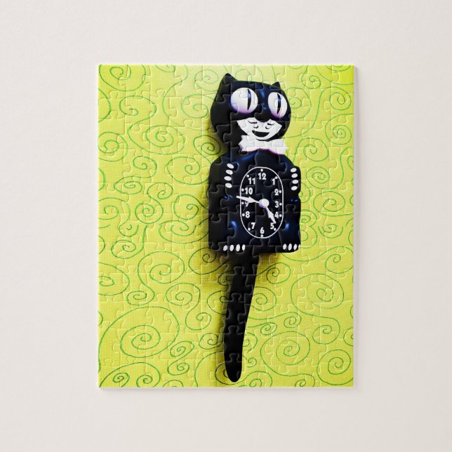 Quebra-cabeça de Relógio de Gato do Kit Antiguo (Vertical)