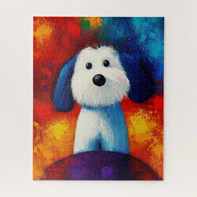 Quebra-cabeça de Retrato de Cão (Vertical)