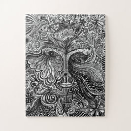 Quebra-cabeça de retrato de triquete