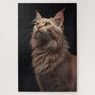 Quebra-cabeça de Retrato Felino Majestoso