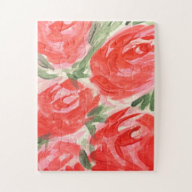 Quebra-cabeça de Rosa (Vertical)