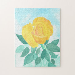 Quebra-cabeça de Rosa Amarelo