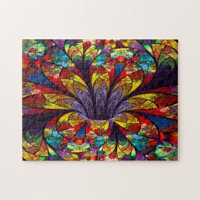 Quebra-cabeça de Sangue de Vidro Fractal (Horizontal)