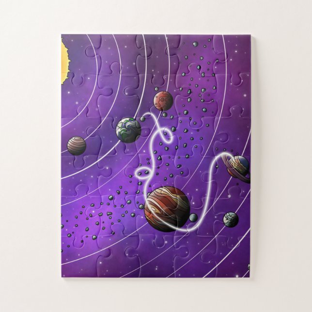 Quebra-cabeça De Saturno à Lua Puzzle (Vertical)
