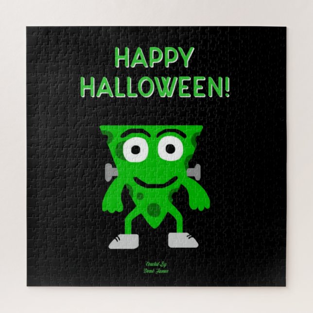 Quebra-cabeça de Saudações de Halloween de Franken (Vertical)
