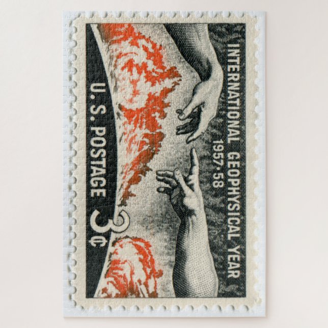 Quebra-cabeça de selo postal dos Estados Unidos (Vertical)
