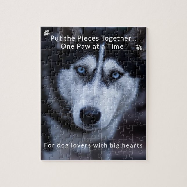 Quebra-cabeça de Semana de Cachorro Personalizada  (Vertical)
