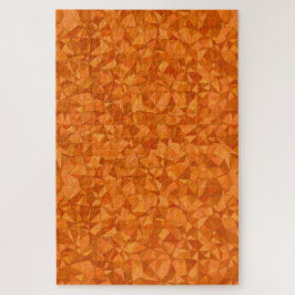 quebra-cabeça de serra abstrato de laranja de outo