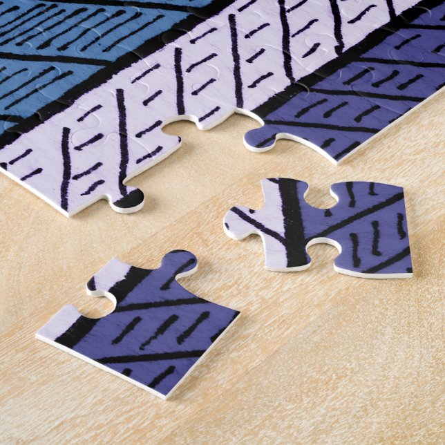 Quebra-cabeça de serra com gráfico esquemático (Lateral)