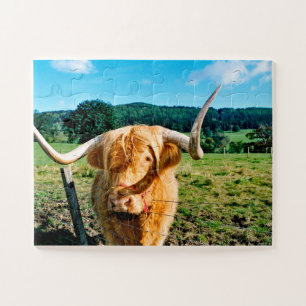 quebra-cabeça de serra de vaca