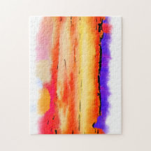 Quebra-cabeça de serra de vaivém abstrato do por