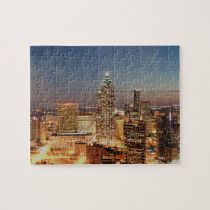 Quebra-cabeça de serra de vaivém da skyline de