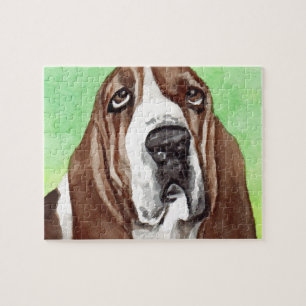 Quebra-cabeça de serra de vaivém de Basset Hound