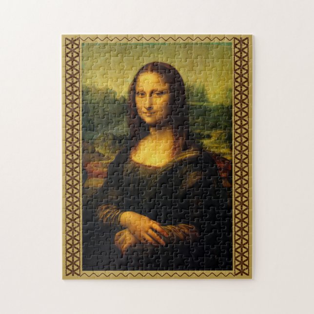 Quebra-cabeça de serra de vaivém de Mona Lisa (Vertical)