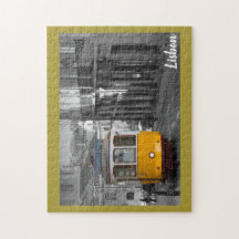 Quebra-cabeça de serra de vaivém do bonde de