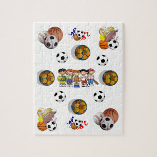 Quebra-cabeça de serra de vaivém do esporte