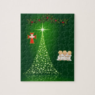 Quebra-cabeça de serra de vaivém do Natal