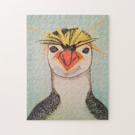 Quebra-cabeça de serra de vaivém do pinguim do