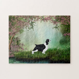 Quebra-cabeça de serra de vaivém do Spaniel de