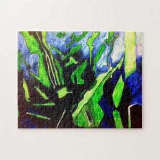 Quebra-cabeça de serra de vaivém esmeralda das