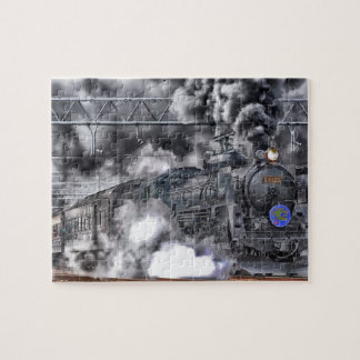 Quebra-cabeça de serra de vaivém locomotivo do